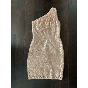 Tadashi Shoji One- Shoulder Sequin Dress
